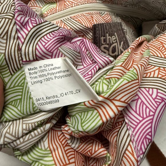 The Sak Kendra Leather Crossbody Red Cream Blue Patriotic Purse Bag - Picture 7 of 11